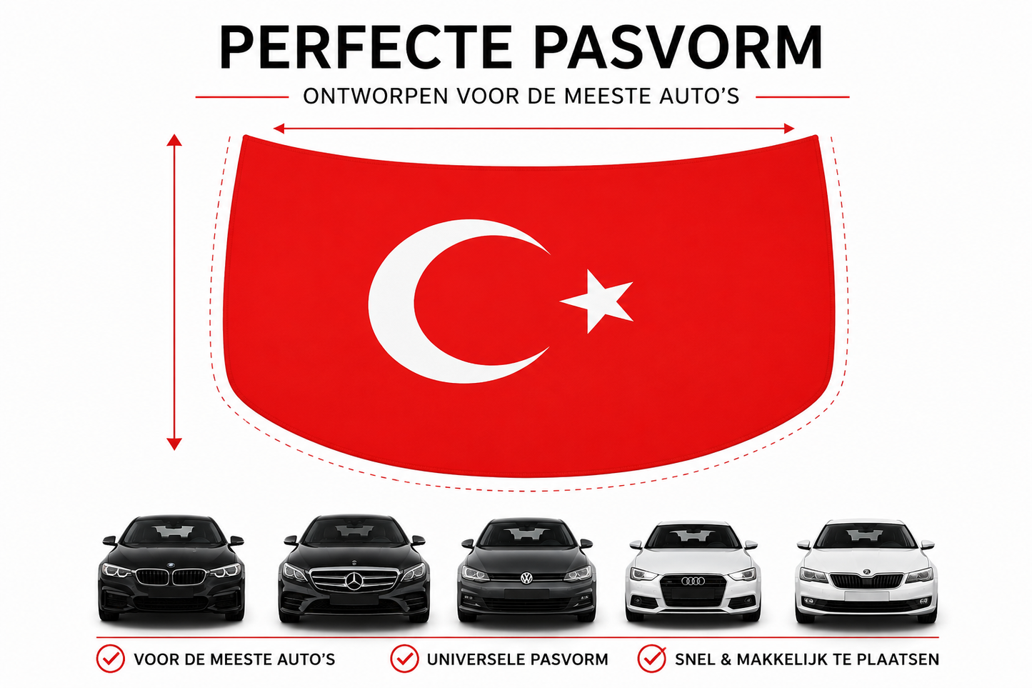 Turkse Motorkapvlag – Victory Flags