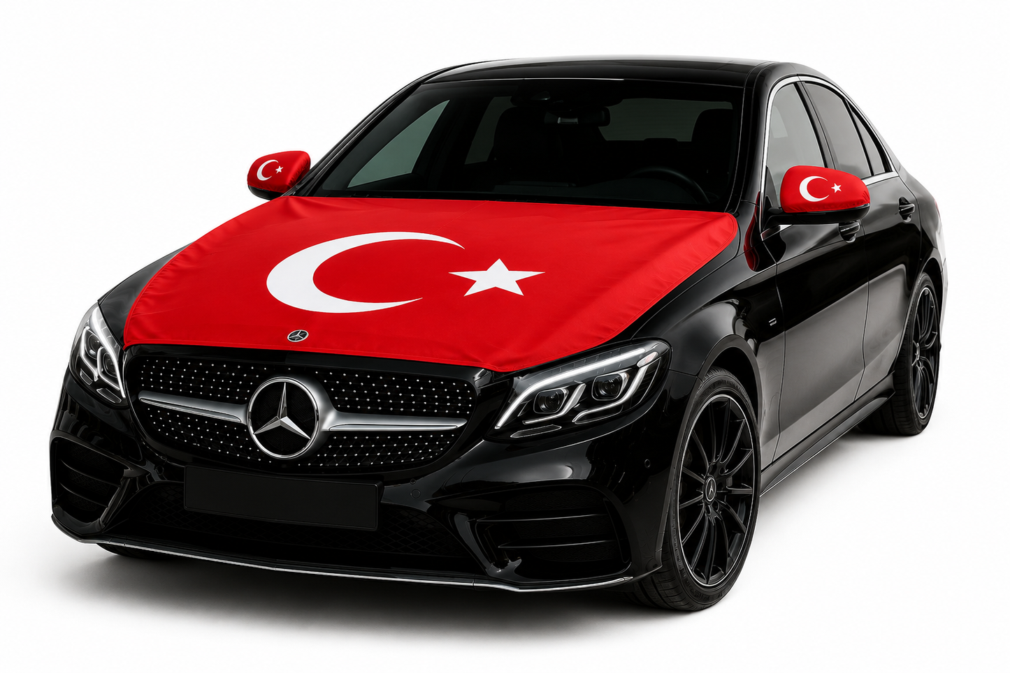 Turkse Vlaggen Combi-set – Motorkap + Spiegels | Victory Flags